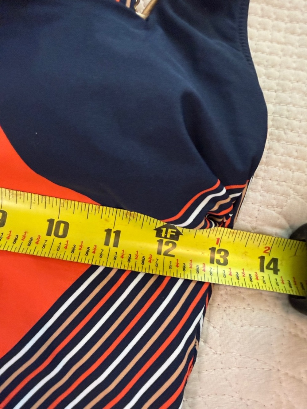 is a Gottex Maritime One-Piece Swimsuit, color block pattern size 6 - Picture 6 of 7